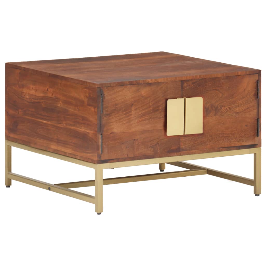 vidaXL Salontafel 67x67x45 cm massief mangohout