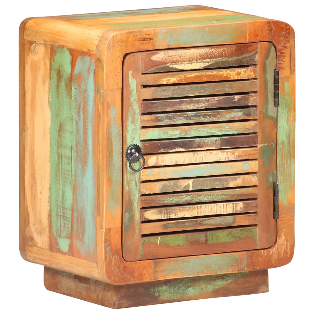 vidaXL Nachtkastje 40x30x50 cm ruw mangohout