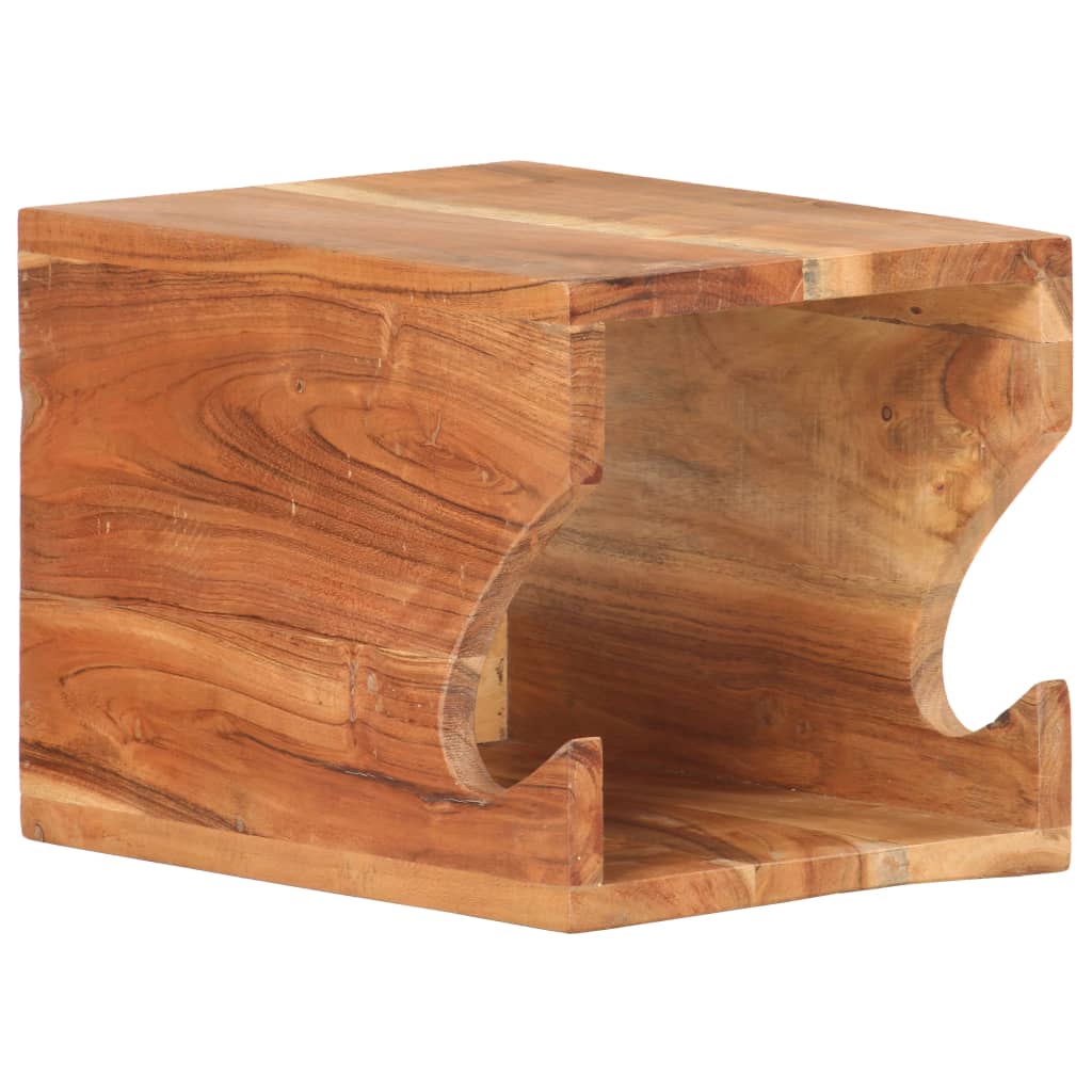 vidaXL Wandfietsenrek 35x25x25 cm massief ruw mangohout
