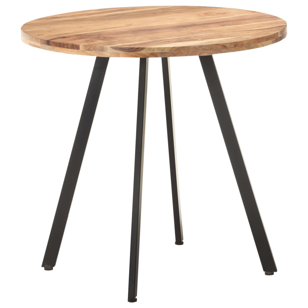 vidaXL Dining Table 80 cm Rough Mango Wood
