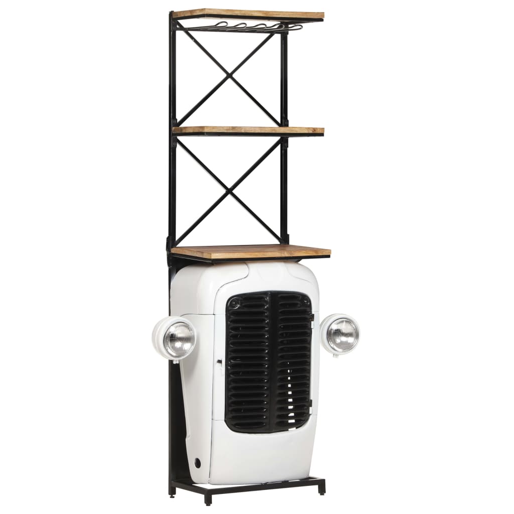 vidaXL Wine cabinet tractor 49x31x172 cm solid mango wood