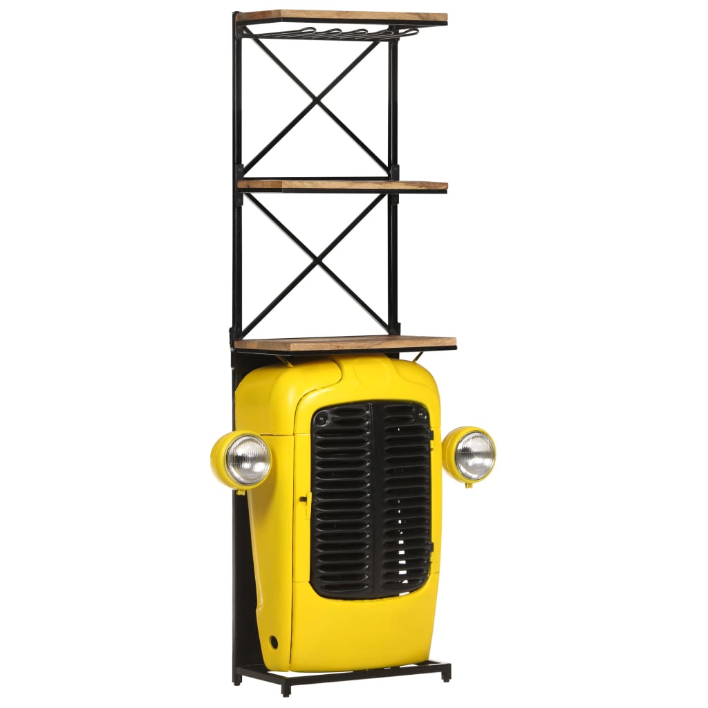 vidaXL Wine cabinet tractor 49x31x172 cm solid mango wood