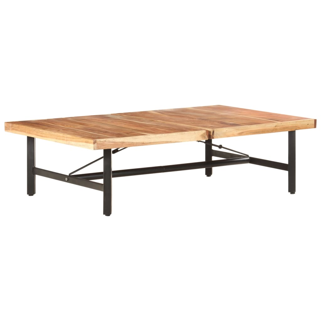 vidaXL Salontafel 142x90x42 cm massief mangohout