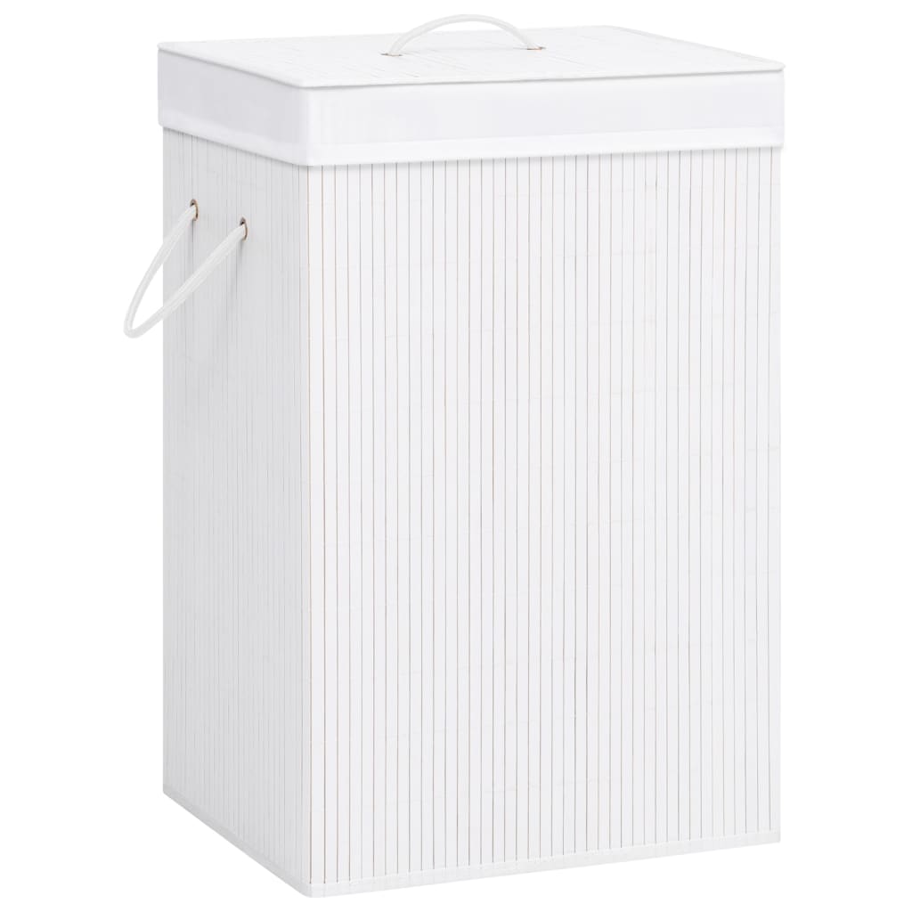 vidaXL Rectangular Laundry Basket Bamboo Natural