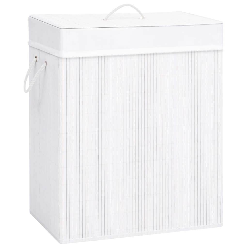vidaXL Rectangular Laundry Basket Bamboo Natural