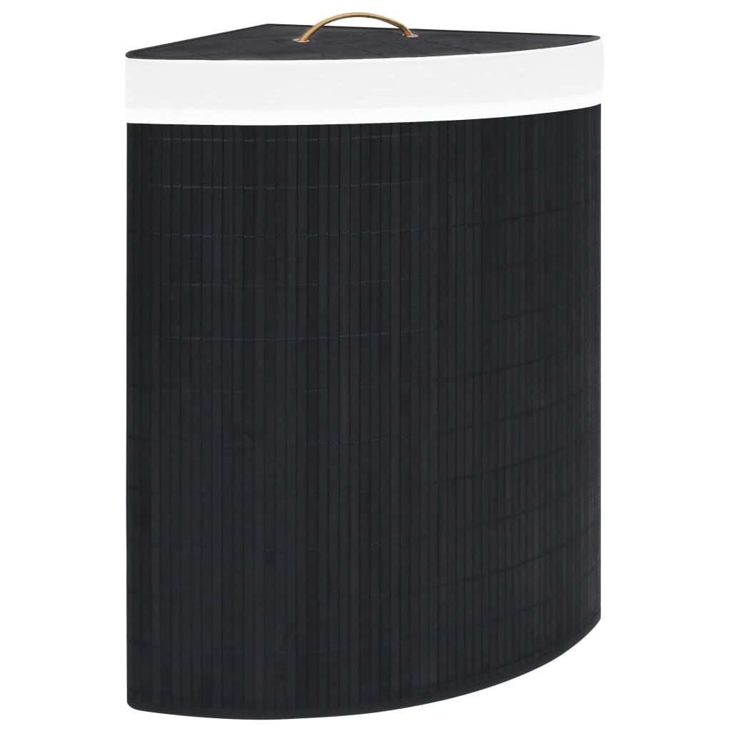 vidaXL Hoekwasmand 60 L bamboe