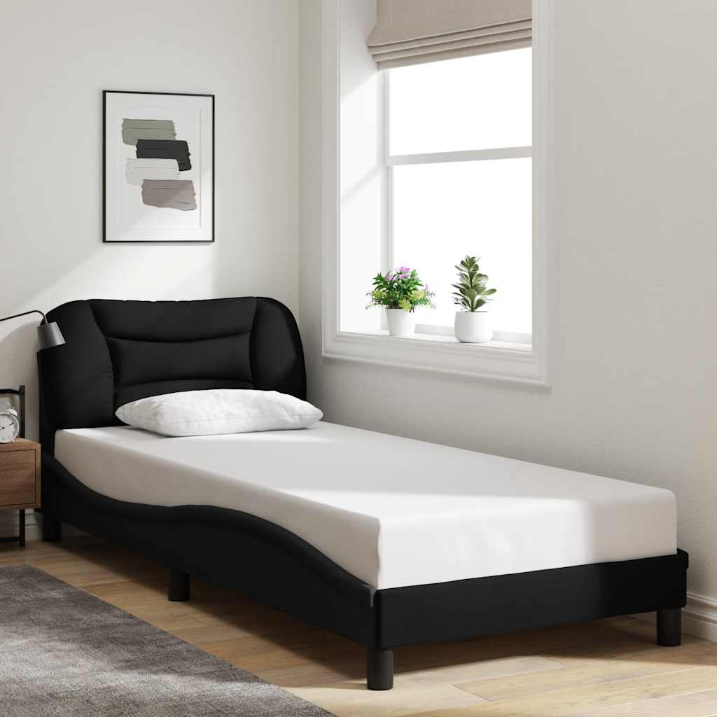 vidaXL Bedframe zonder matras "Hvar" 80x200 cm stof lichtgrijs