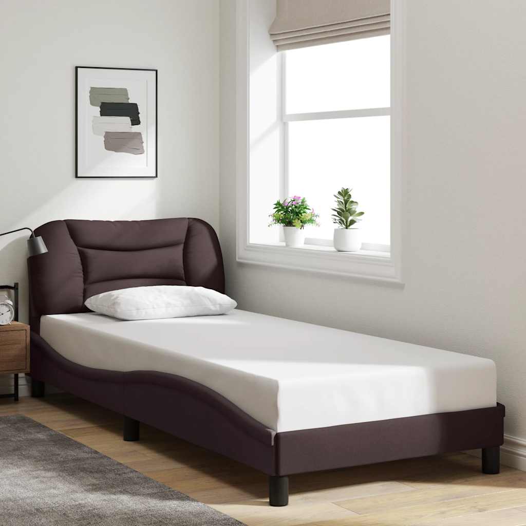 vidaXL Bedframe zonder matras "Hvar" 80x200 cm stof lichtgrijs