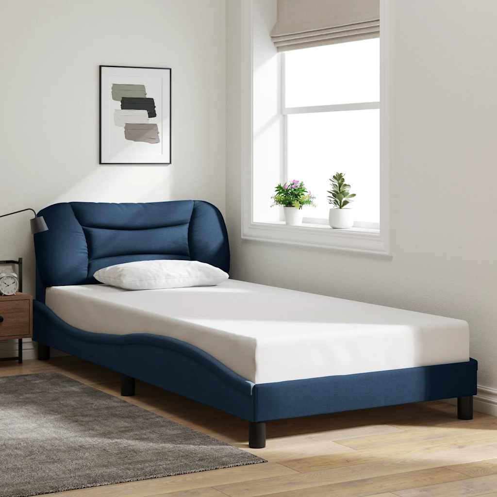 vidaXL Bedframe zonder matras "Hvar" 80x200 cm stof lichtgrijs