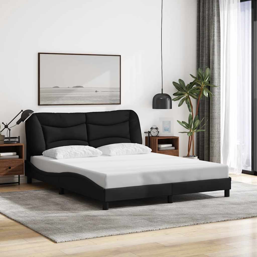 vidaXL Bedframe zonder matras "Hvar" 80x200 cm stof lichtgrijs