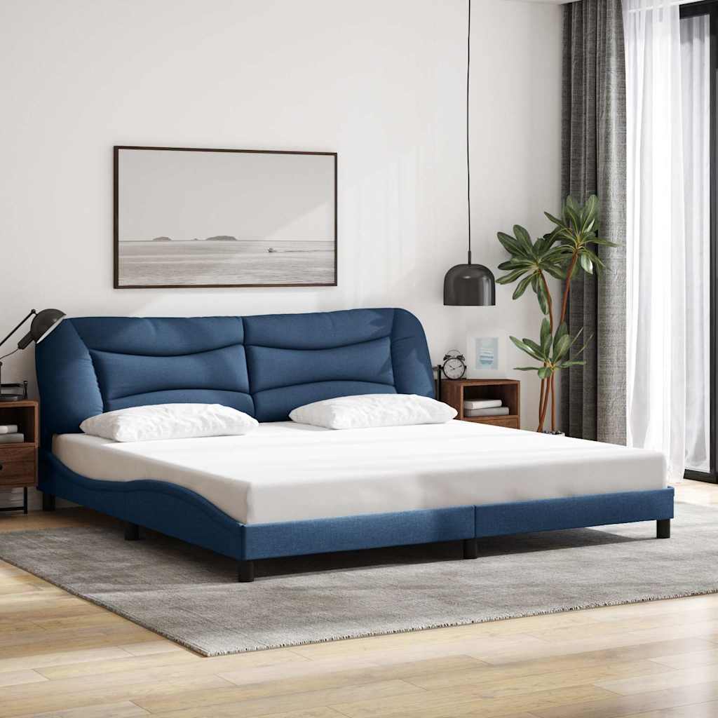 vidaXL Bedframe zonder matras "Hvar" 80x200 cm stof lichtgrijs