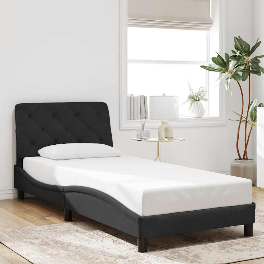 vidaXL Bed Frame without Mattress 80x200 cm Velvet Light Grey