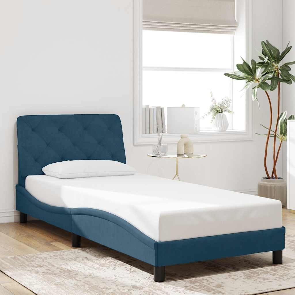 vidaXL Bed Frame without Mattress 80x200 cm Velvet Light Grey