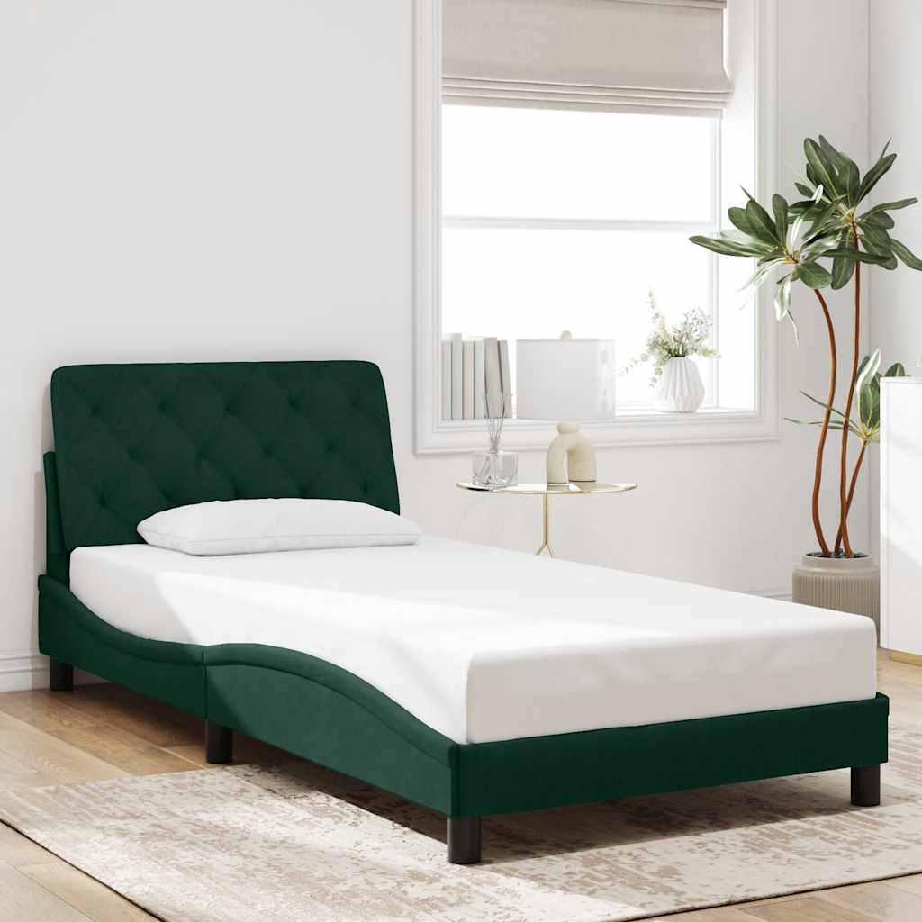 vidaXL Bed Frame without Mattress 80x200 cm Velvet Light Grey