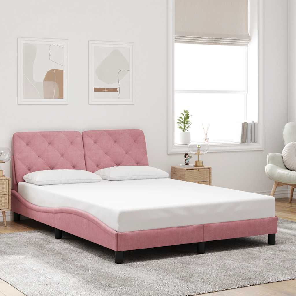 vidaXL Bed Frame without Mattress 80x200 cm Velvet Light Grey