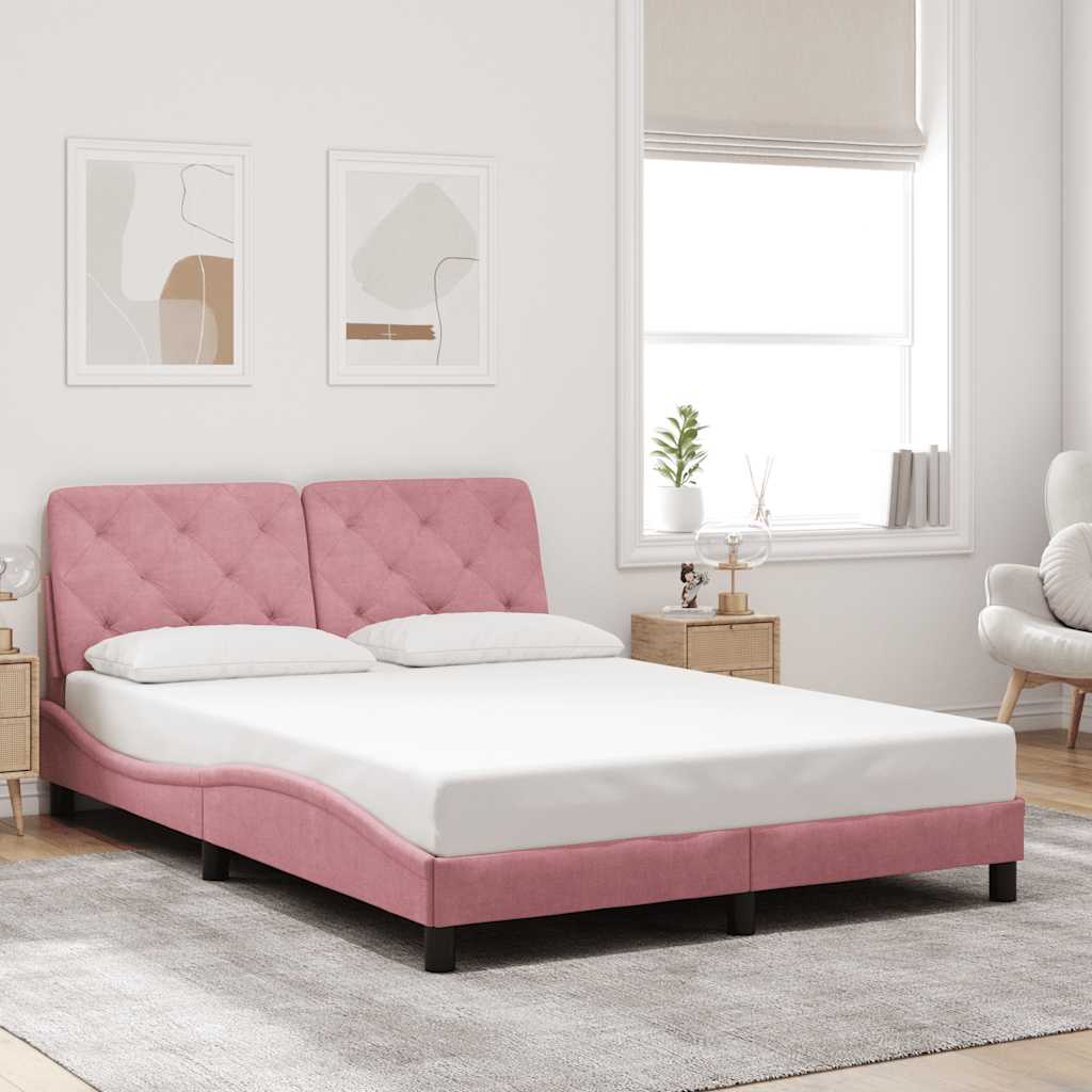 vidaXL Bed Frame without Mattress 80x200 cm Velvet Light Grey
