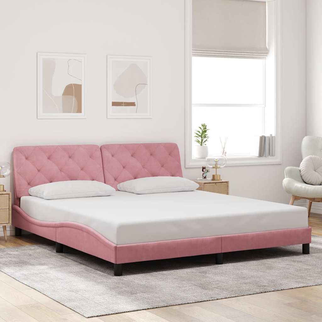 vidaXL Bed Frame without Mattress 80x200 cm Velvet Light Grey