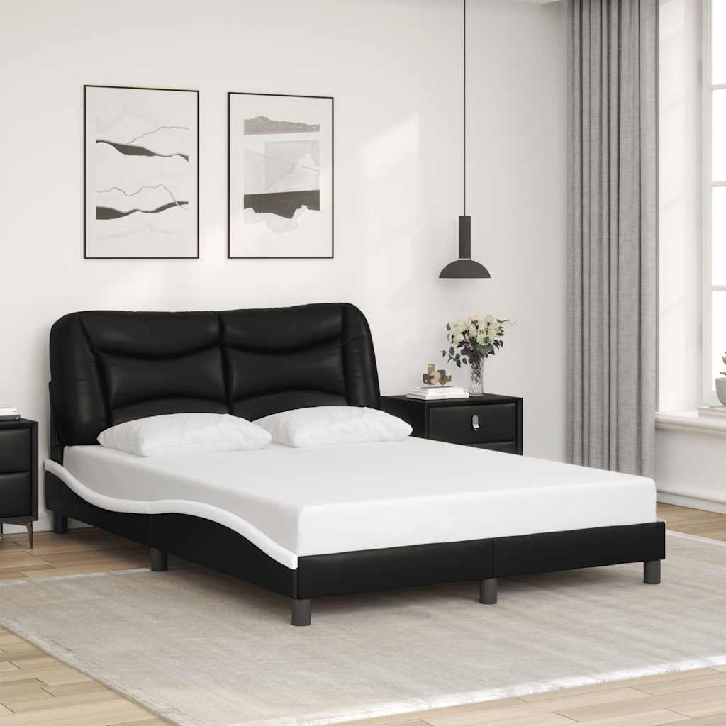 vidaXL Cadre de lit avec matelas "Hvar" noir d'art 80x200 cm