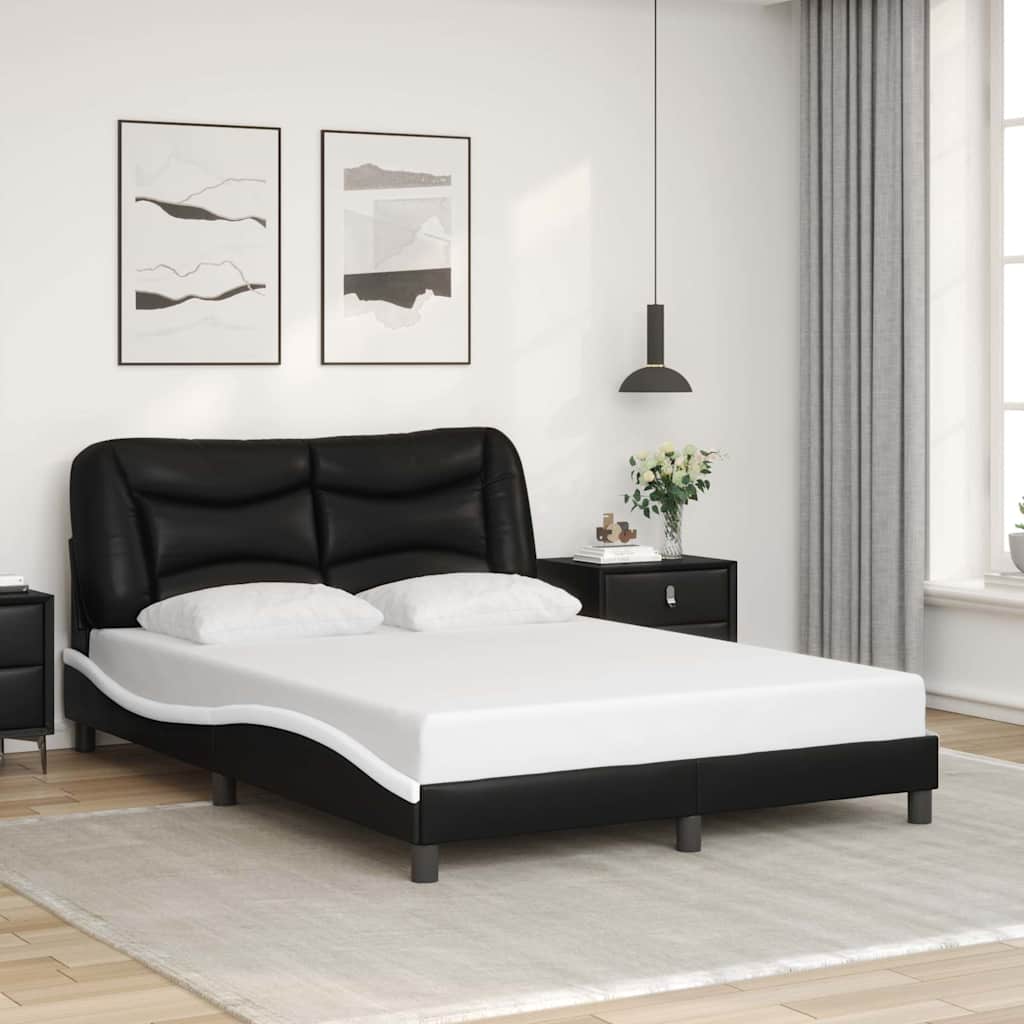 vidaXL Cadre de lit avec matelas "Hvar" noir d'art 80x200 cm