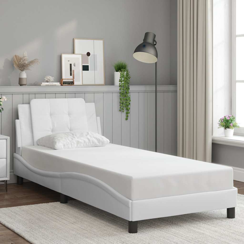 vidaXL Bedframe zonder matras "Zadar" kunstleer zwart 80x200 cm