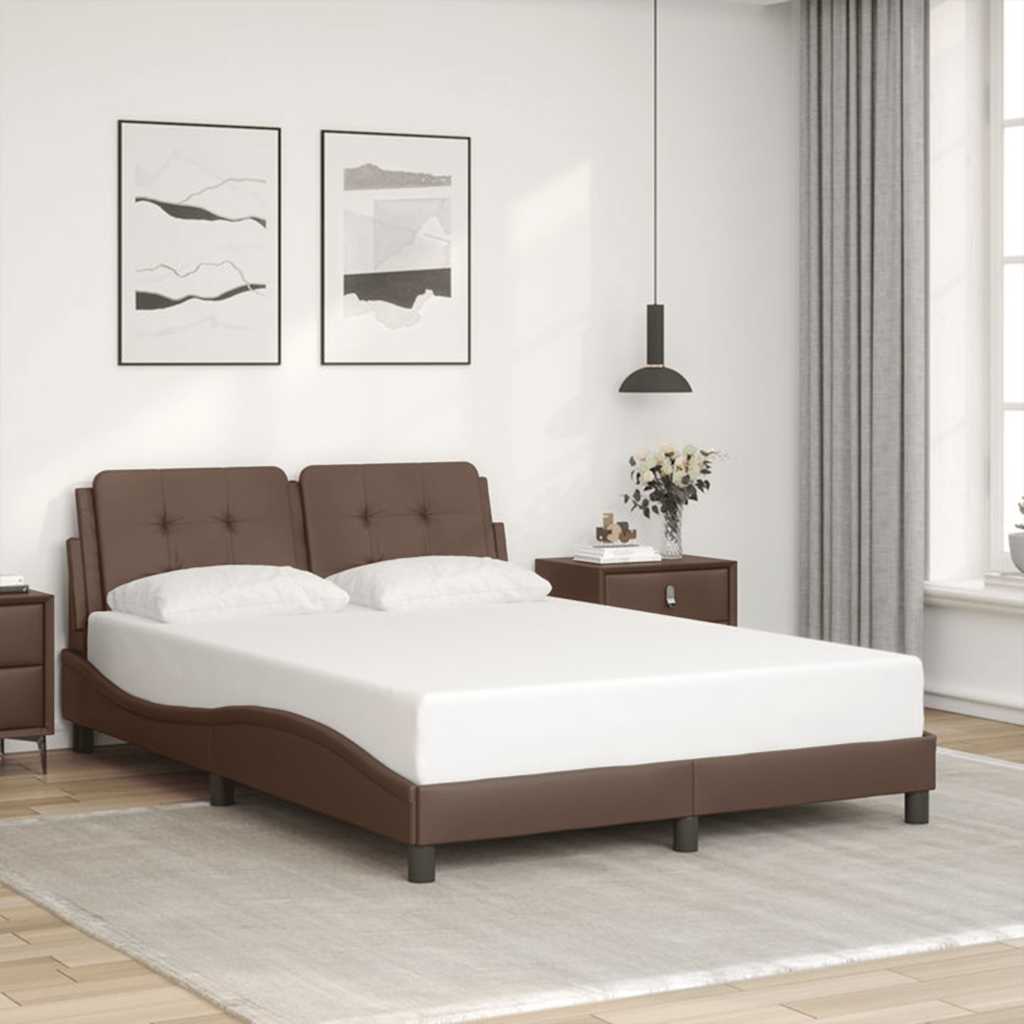 vidaXL Bedframe zonder matras "Zadar" kunstleer zwart 80x200 cm