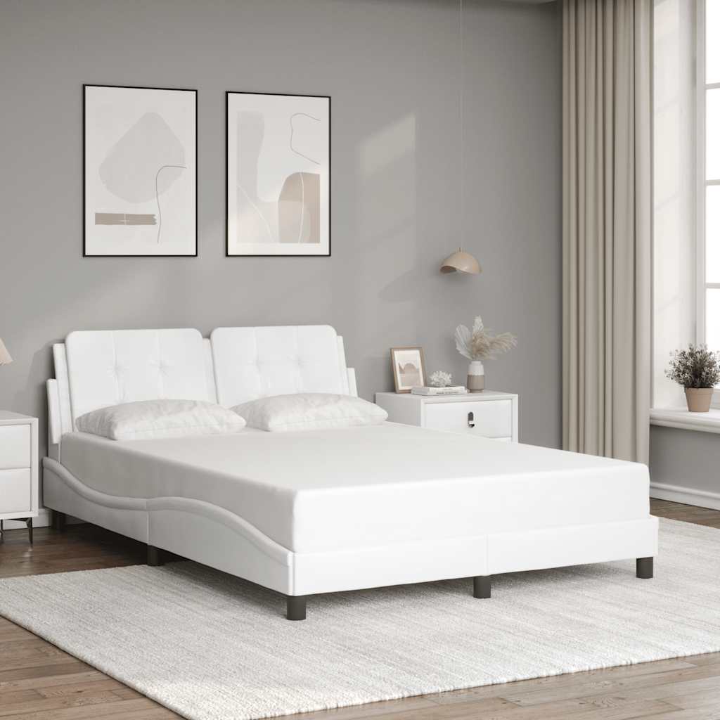 vidaXL Bedframe zonder matras "Zadar" kunstleer zwart 80x200 cm