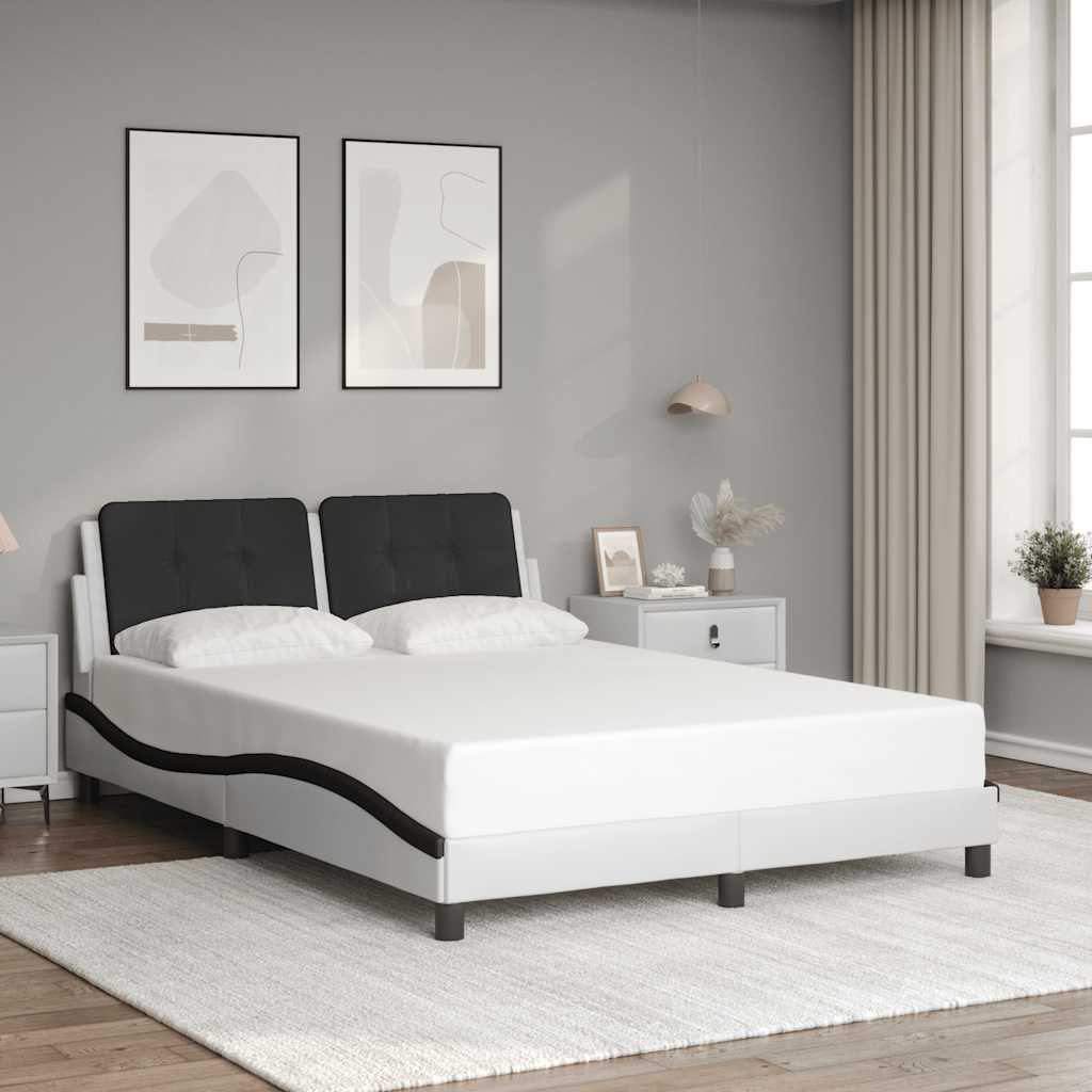 vidaXL Bedframe zonder matras "Zadar" kunstleer zwart 80x200 cm