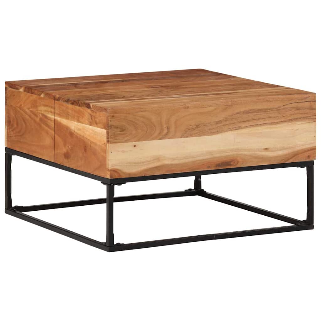 vidaXL Salontafel 68x68x41 cm ruw mangohout