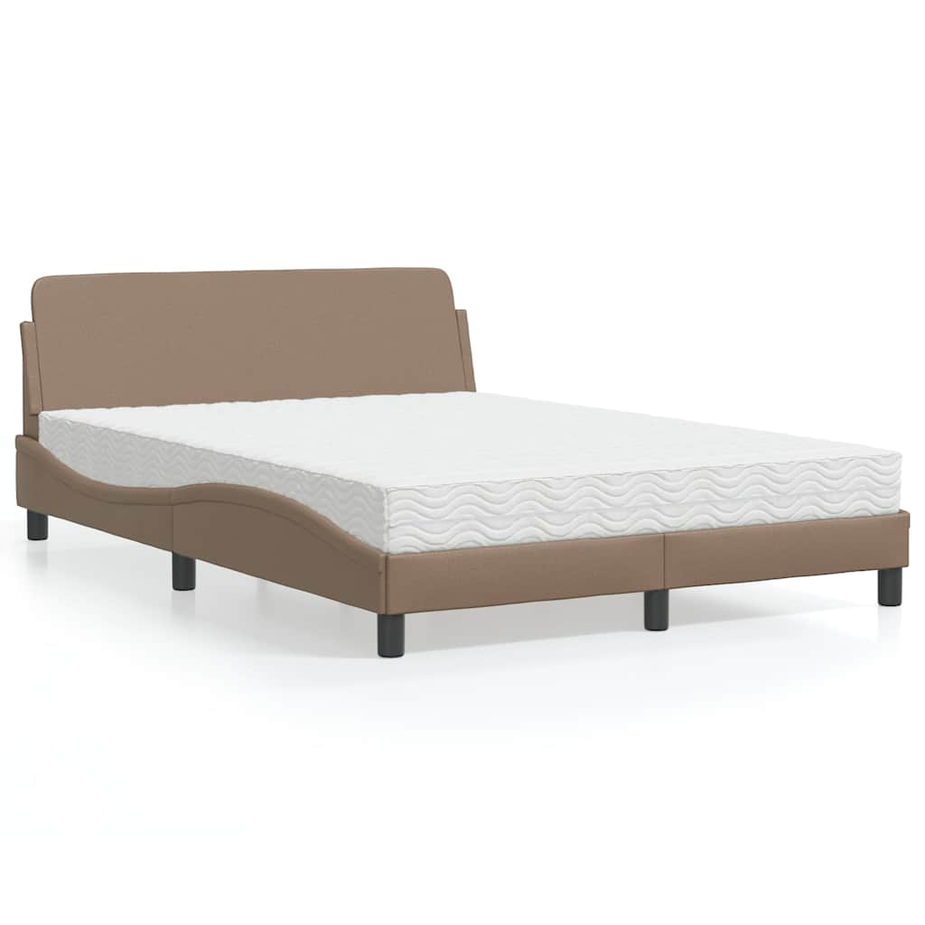 vidaXL Bed met matras "Dover" kunstleer zwart 80x200 cm