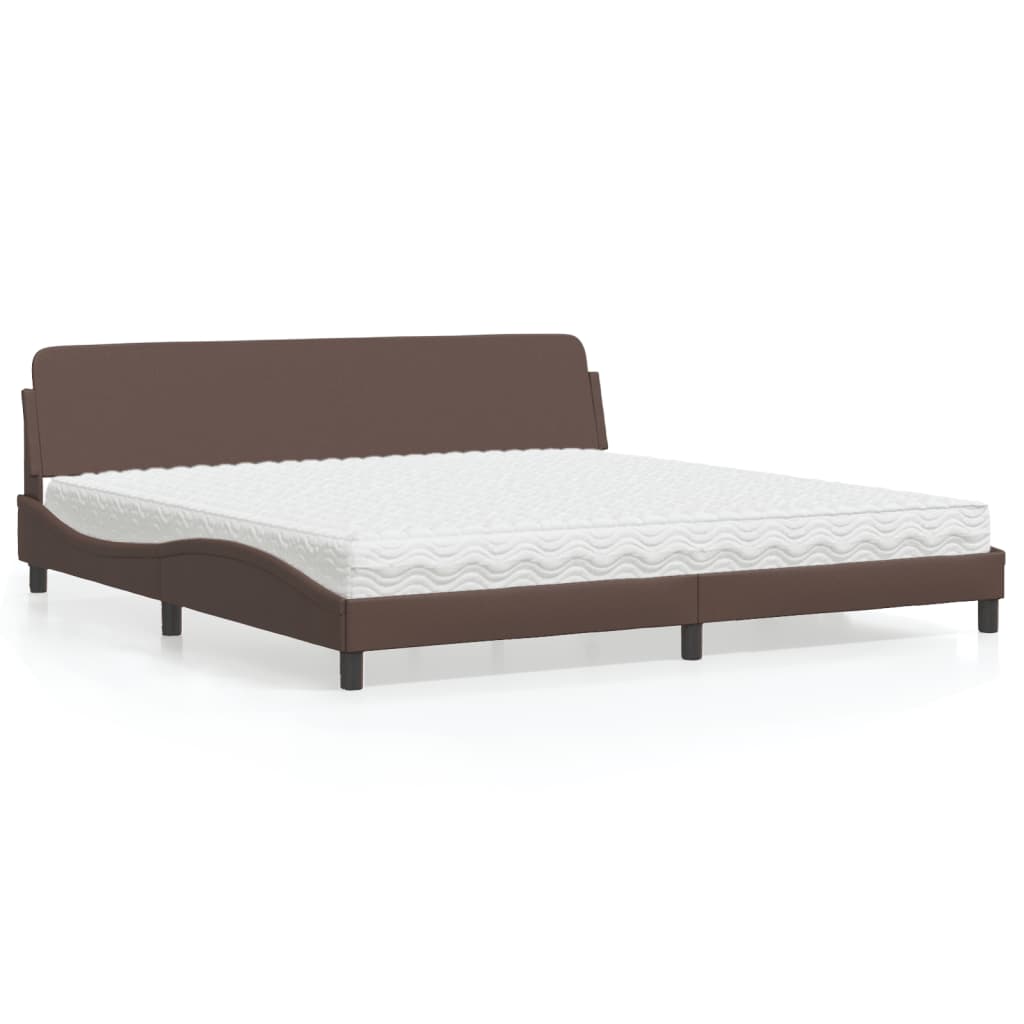 vidaXL Bed met matras "Dover" kunstleer zwart 80x200 cm