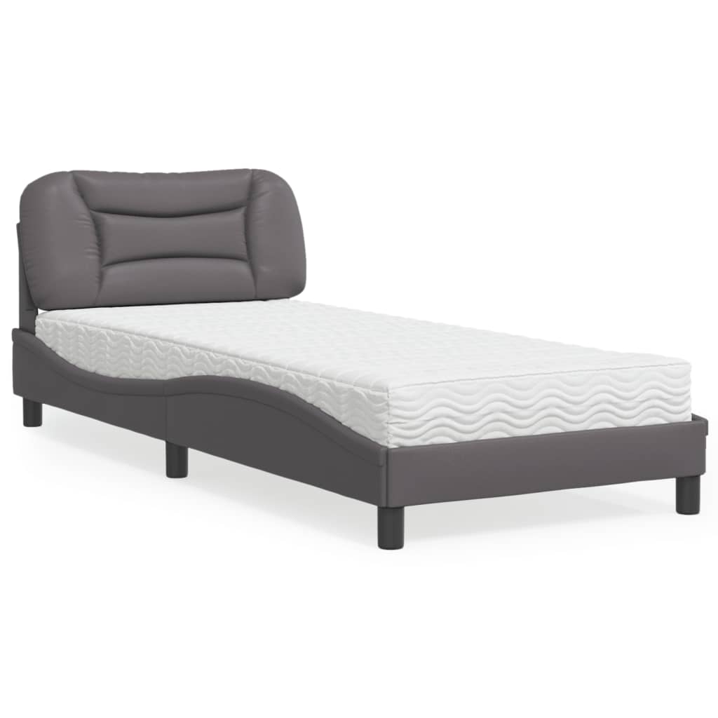 vidaXL Lit avec matelas "Hvar" art noir 80x200 cm