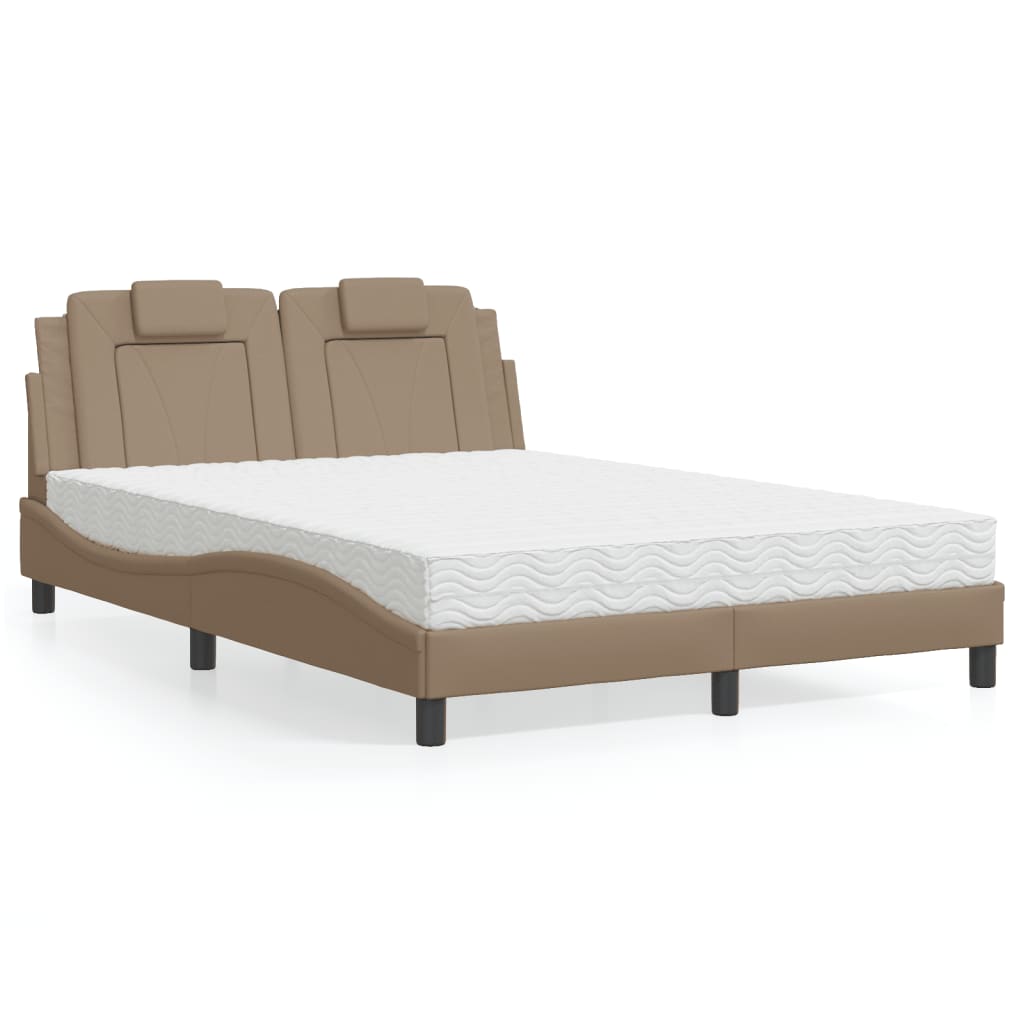 vidaXL Bed "Viana" met matras kunstleer zwart 80x200 cm
