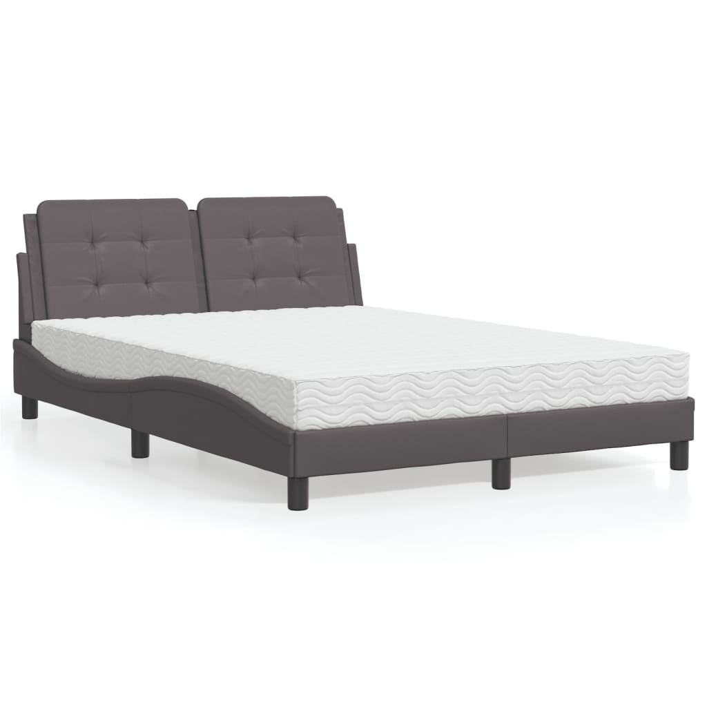 vidaXL Bedframe zonder matras "Zadar" kunstleer zwart 80x200 cm