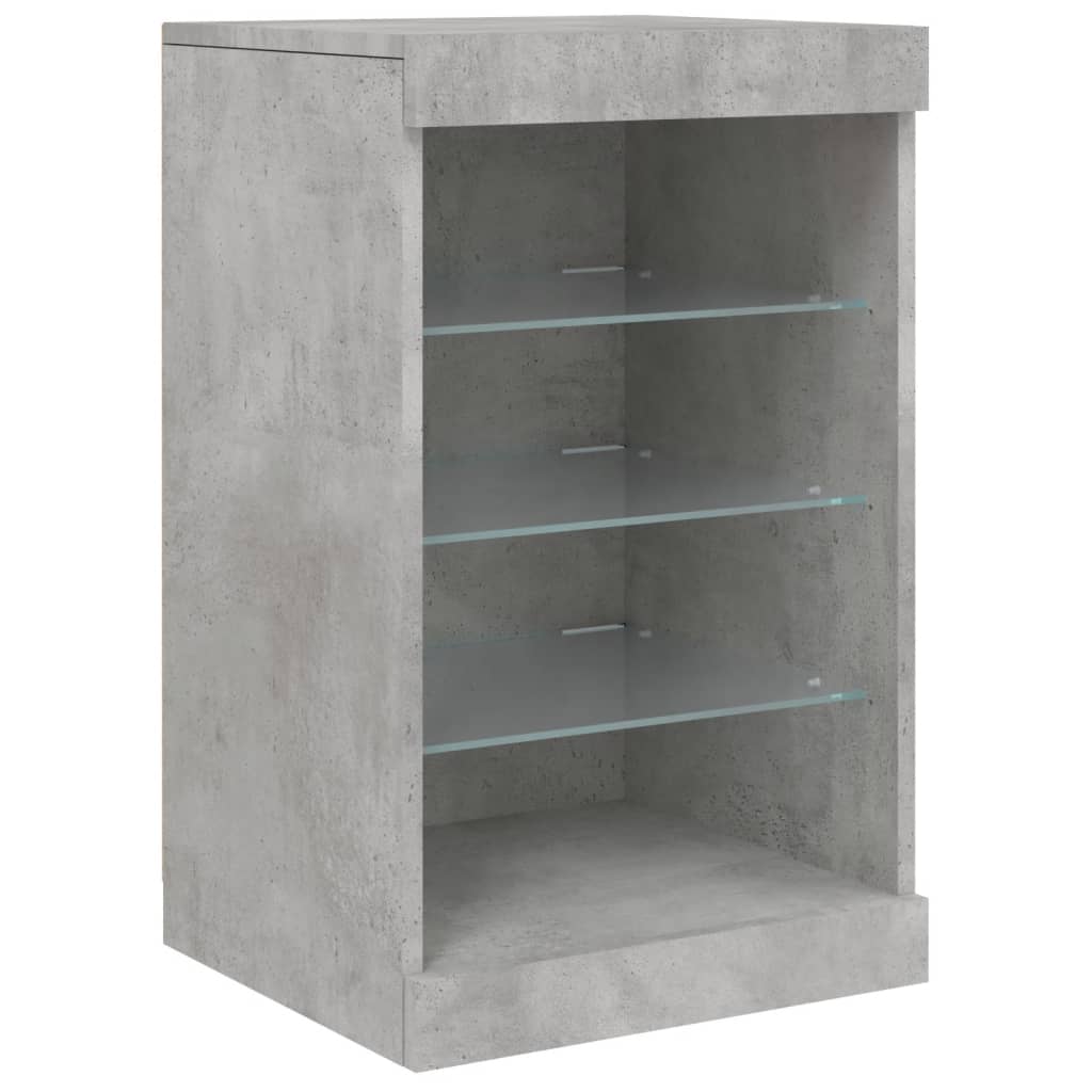 vidaXL Dressoir met LED-verlichting 164x37x67 cm wit
