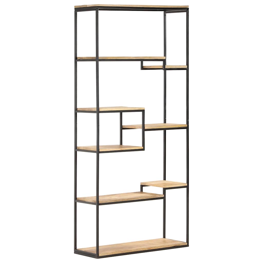 vidaXL Boekenkast 80x30x180 cm ruw mangohout
