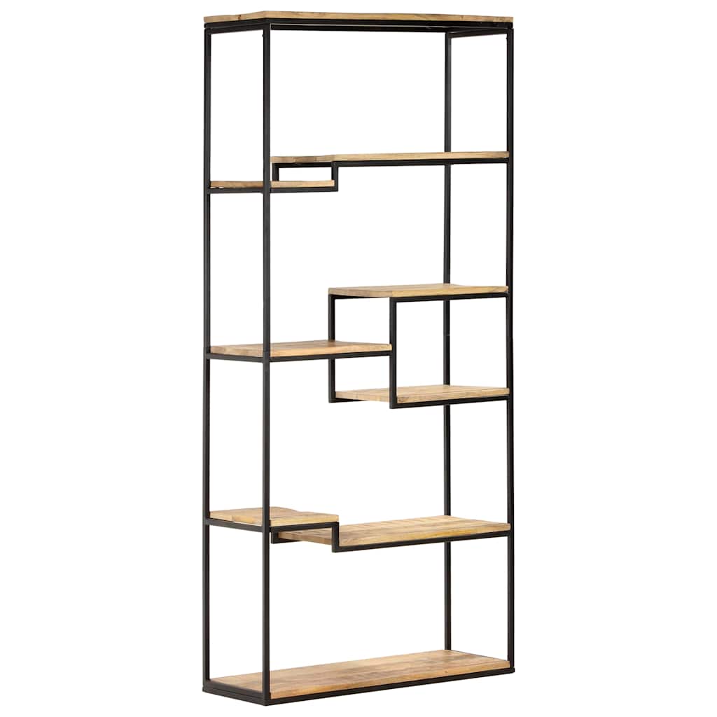 vidaXL Boekenkast 80x30x180 cm ruw mangohout