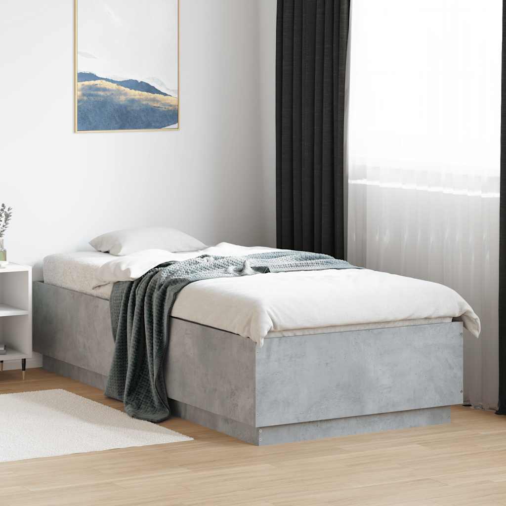 vidaXL Bedframe massief hout wit 200x200 cm