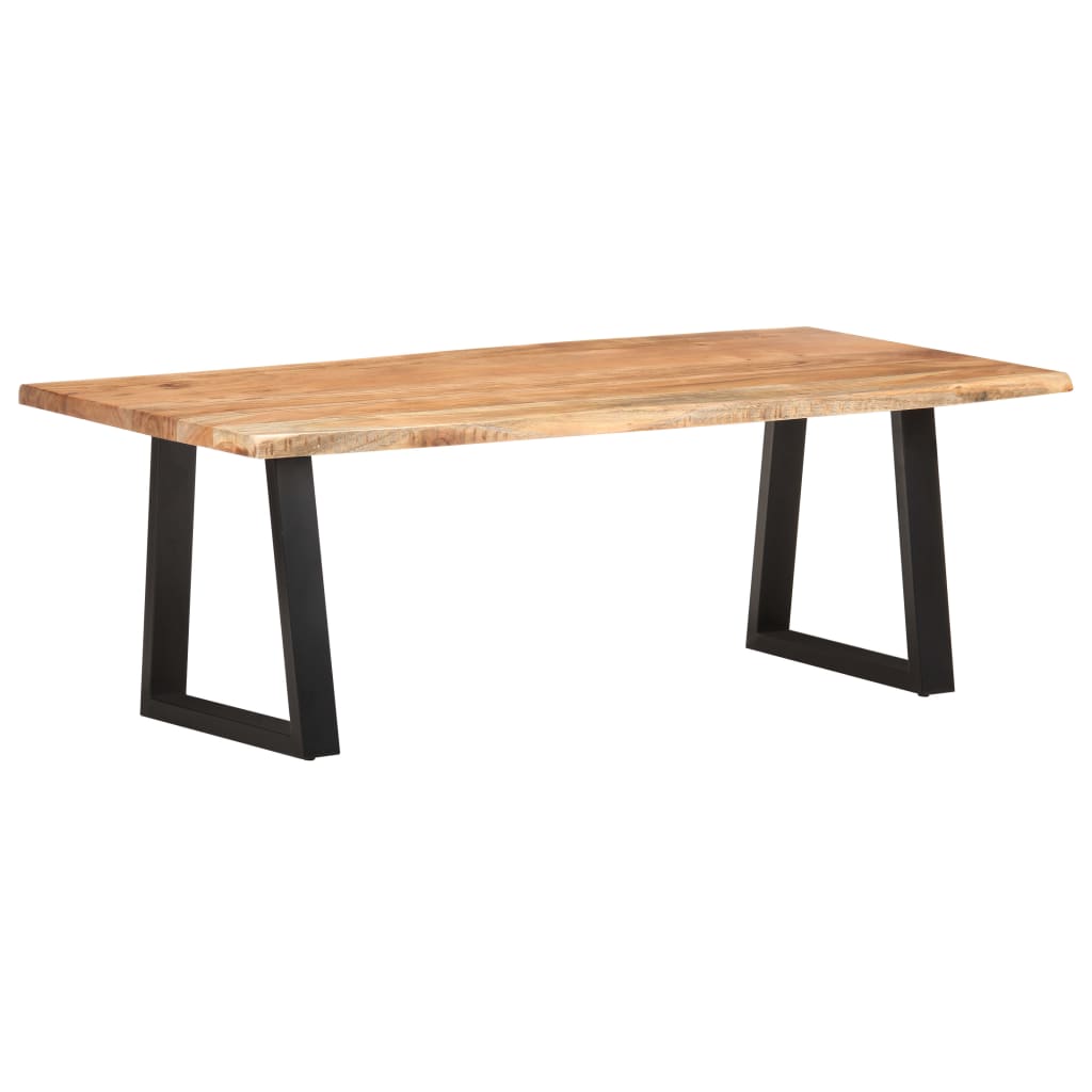 vidaXL Salontafel met natuurlijke randen 60x60x40 cm acaciahout