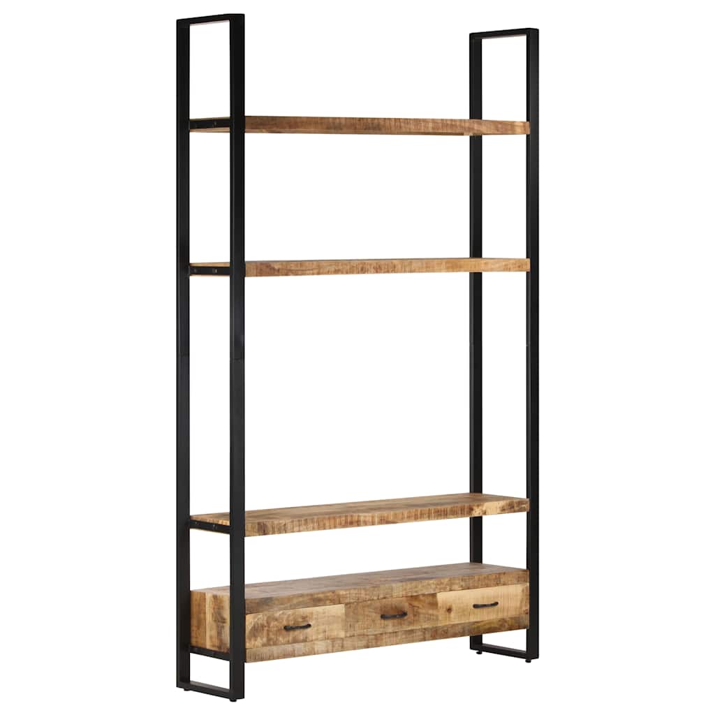 vidaXL Tall cabinet 118x30x200 cm solid rough mango wood