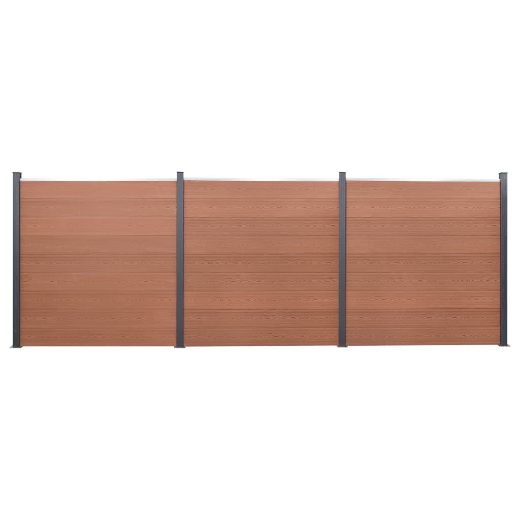 vidaXL Schuttingpaneelset 180x186 cm HKC bruin