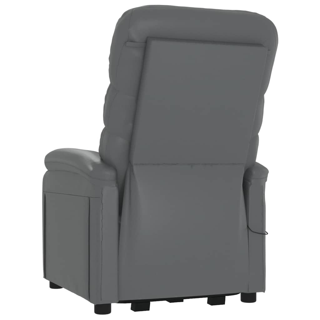 vidaXL Recliner with lift-up function artificial leather black
