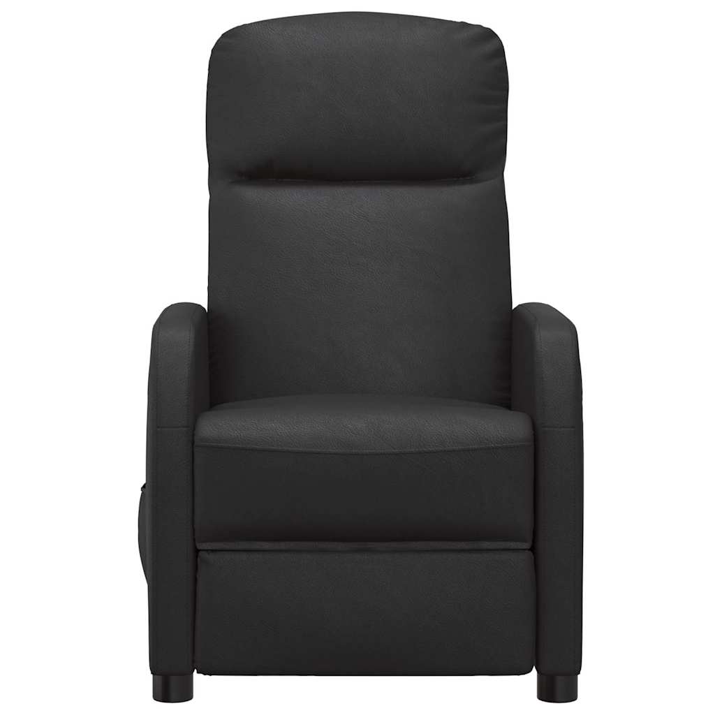 vidaXL Fauteuil verstelbaar kunstleer zwart