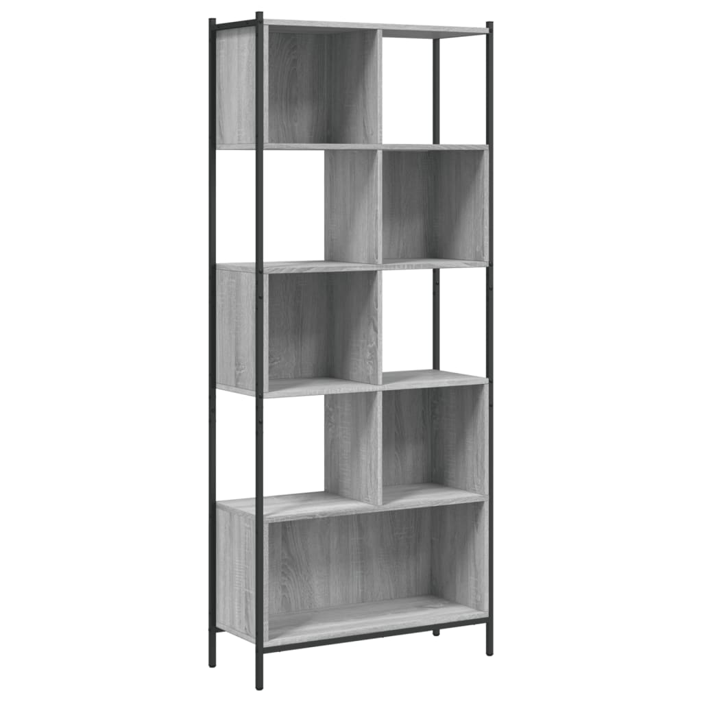 vidaXL Boekenkast 72x28x172 cm bewerkt hout zwart