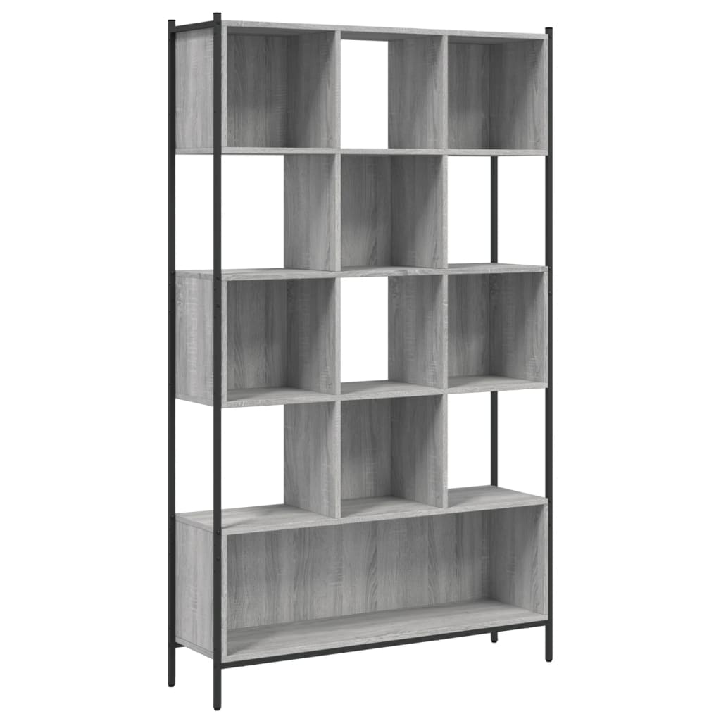 vidaXL Bookcase 102x28x172 cm Engineered Wood Smoked Oak