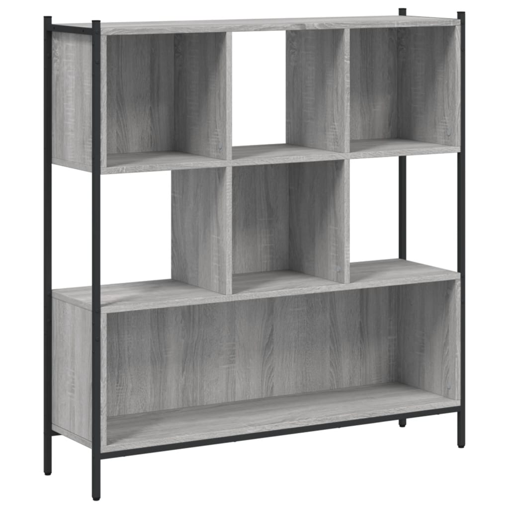 vidaXL Bookcase 102x28x172 cm Engineered Wood Smoked Oak