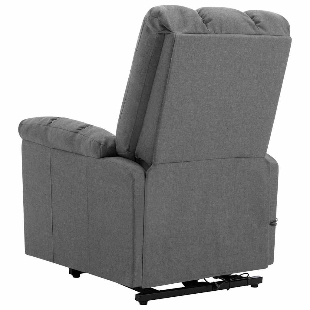 vidaXL Sta-op-massagestoel stof lichtgrijs