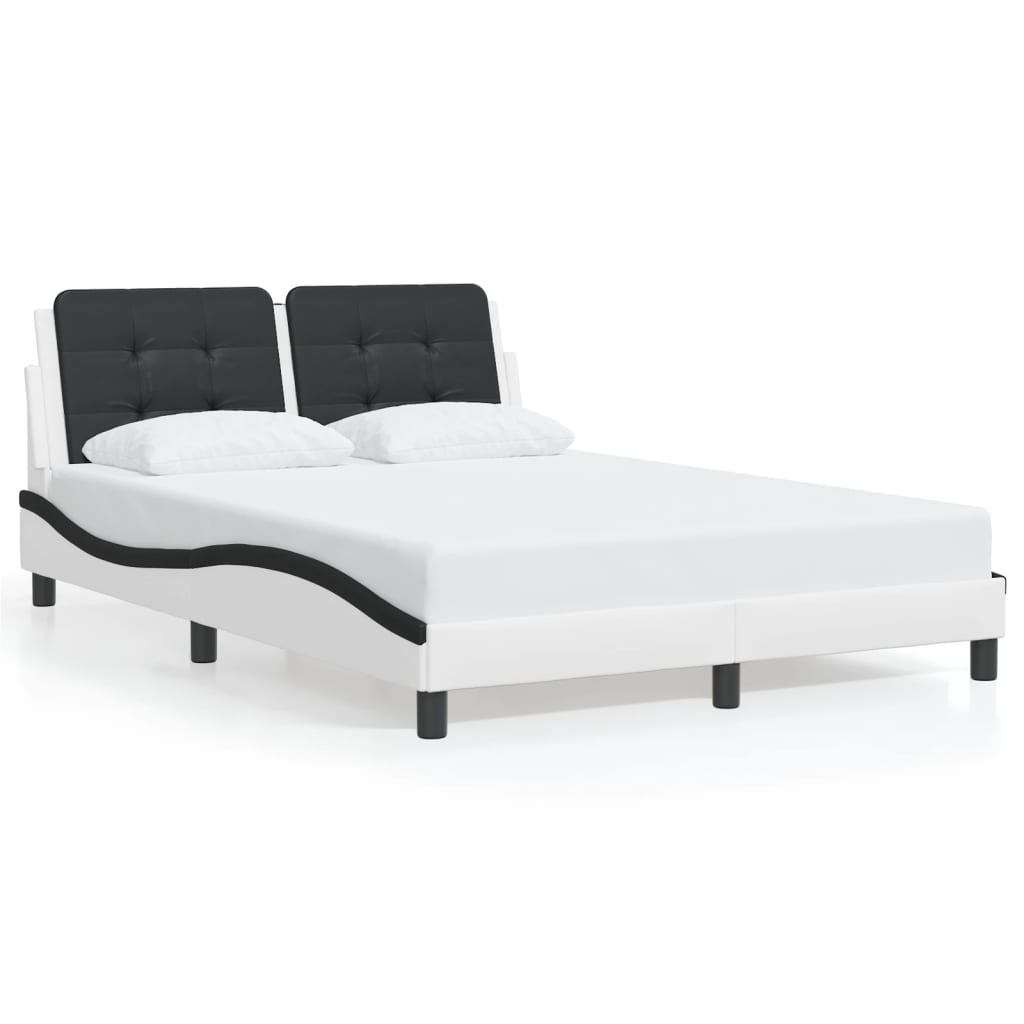 vidaXL Bedframe met LED zonder matras "Zadar" zwart 80x200 cm