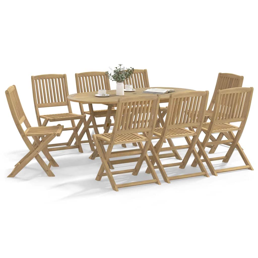 vidaXL Garden Chairs 6 pcs Foldable Solid Acacia Wood