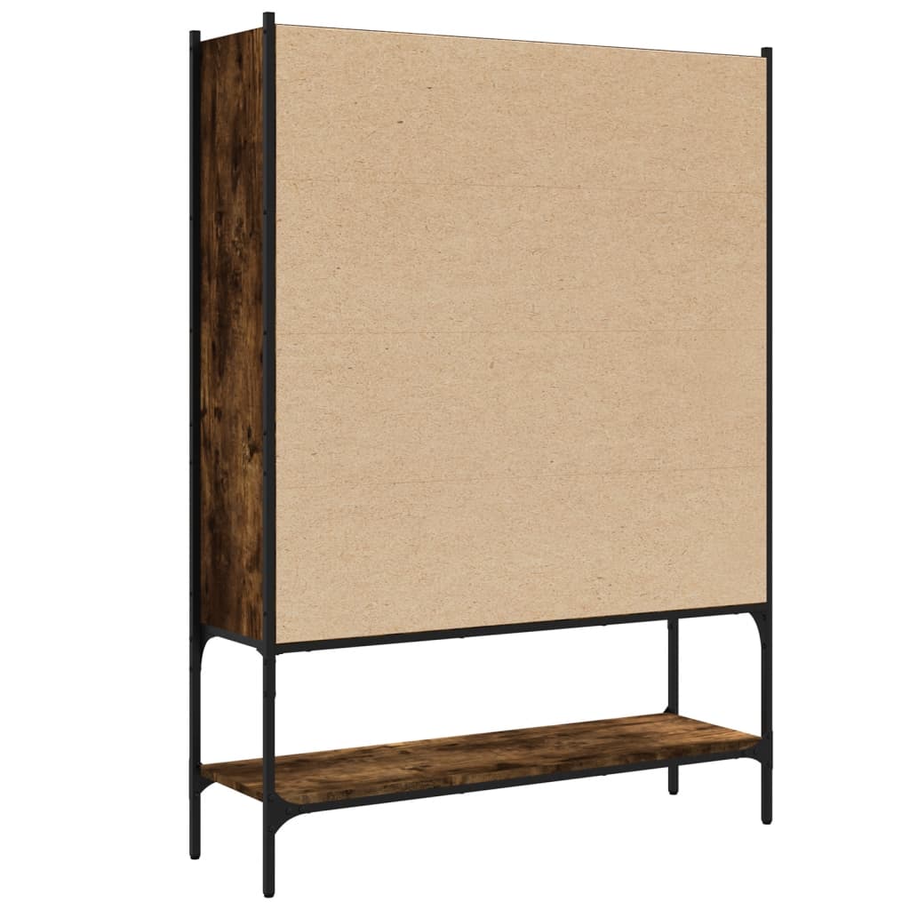 vidaXL Boekenkast 102x30x141,5 cm bewerkt hout zwart