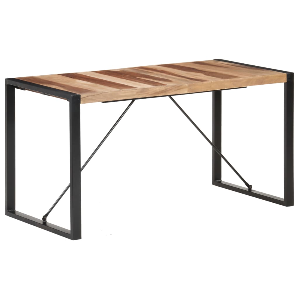 vidaXL Eettafel 120x60x75 cm massief hout